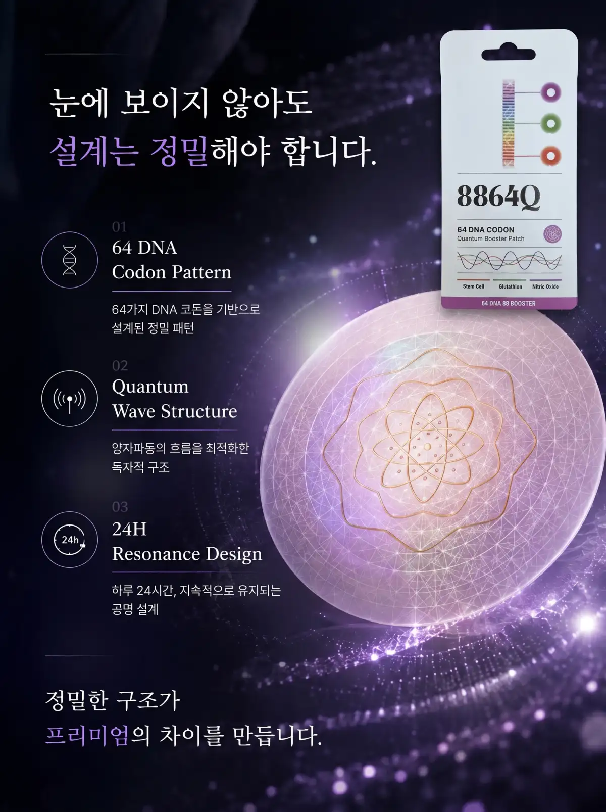 👑프리미엄👑차크라인 8864Q패치 (1박스 64매입) ×3개